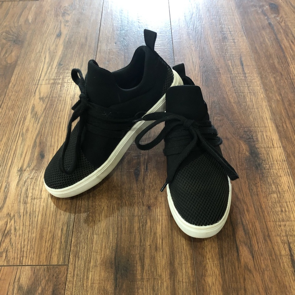 Black sneakers